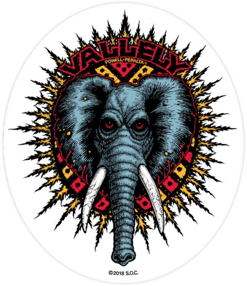 Powell Peralta Mike Vallely Elephant Sticker