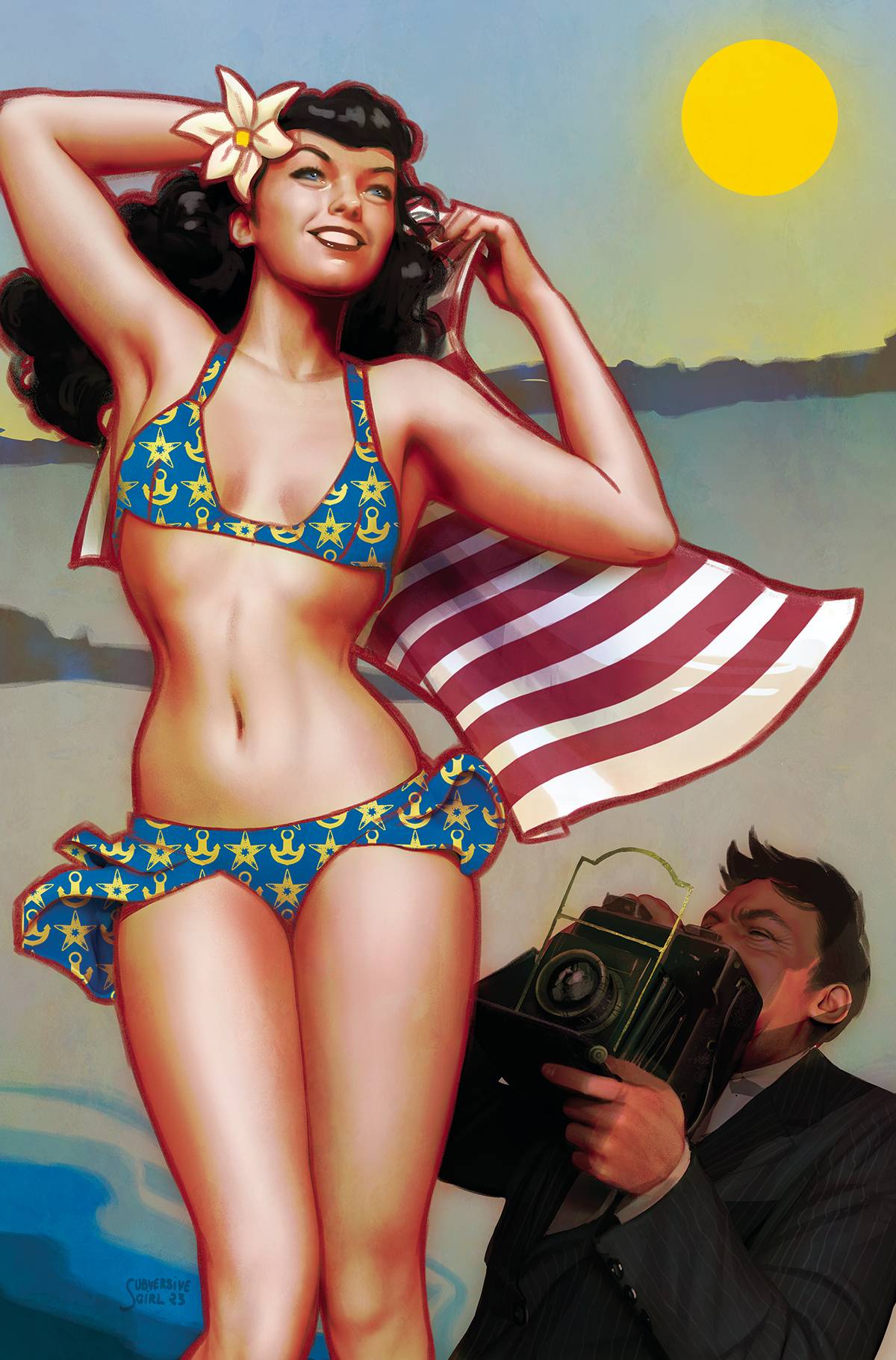 Bettie Page #1 M 1:20 Rebeca Puebla Virgin Variant (06/07/2023) Dynamite - Golden Apple Comics