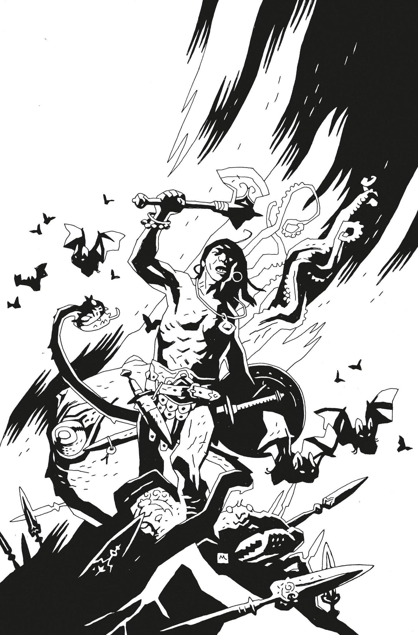 Conan Barbarian #1 L 1:50 Mike Mignola Virgin B&W Variant (07/26/2023) Titan