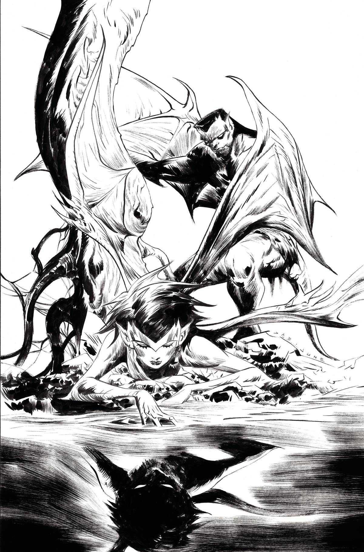 Gargoyles Dark Ages #1 O 1:20 Jae Lee Line Art Virgin Variant (07/05/2023) Dynamite