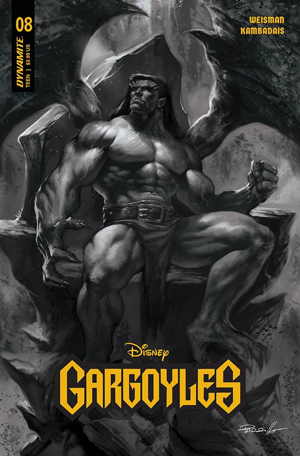 Gargoyles #8 V 1:10 Foc Parrillo B&W Variant (08/02/2023) Dynamite