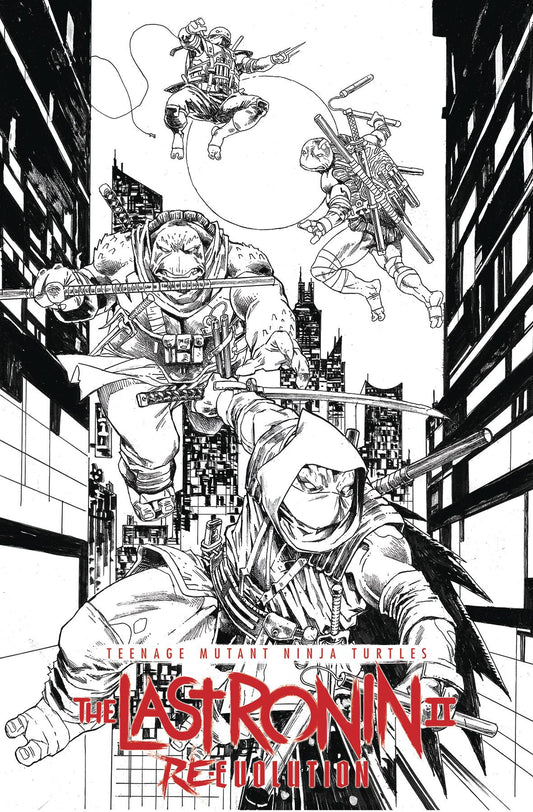 Teenage Mutant Ninja Turtles TMNT The Last Ronin Ii Re-Evolution #1 H 1:75 Escorzas B&W (03/06/2024) Idw
