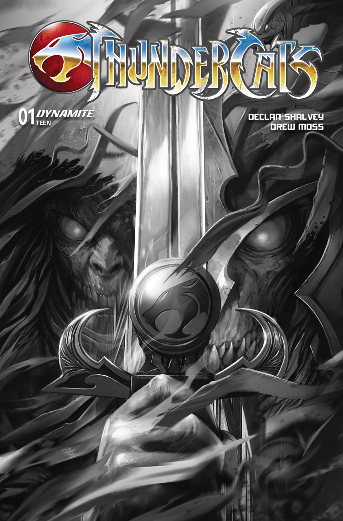 Thundercats #1 ZF 1:10 FOC Francesco Mattina B&W Variant (02/07/2024) Dynamite