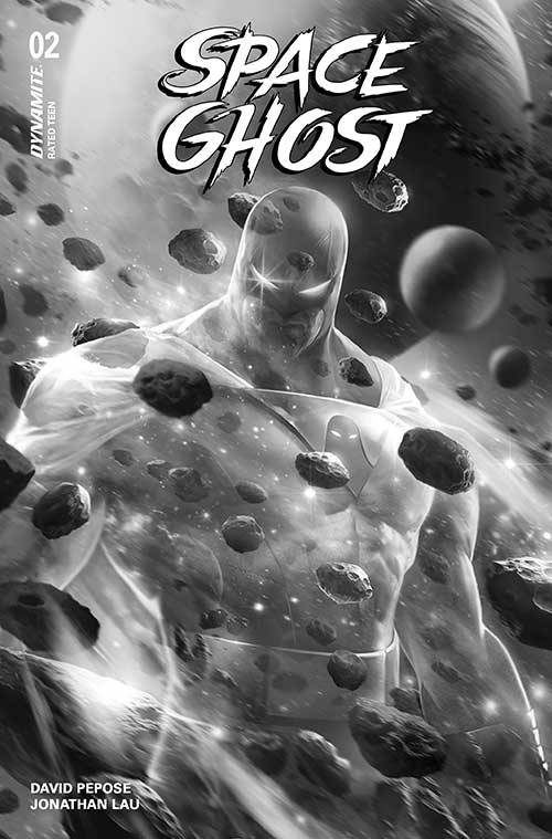 Space Ghost #2 W 1:7 Francesco Mattina B&W Variant (06/05/2024) Dynamite - Golden Apple Comics