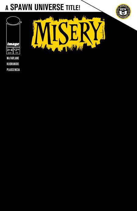 Spawn Misery #2 B (Of 4) Black Blank Sketch Variant (07/17/2024) Image - Golden Apple Comics
