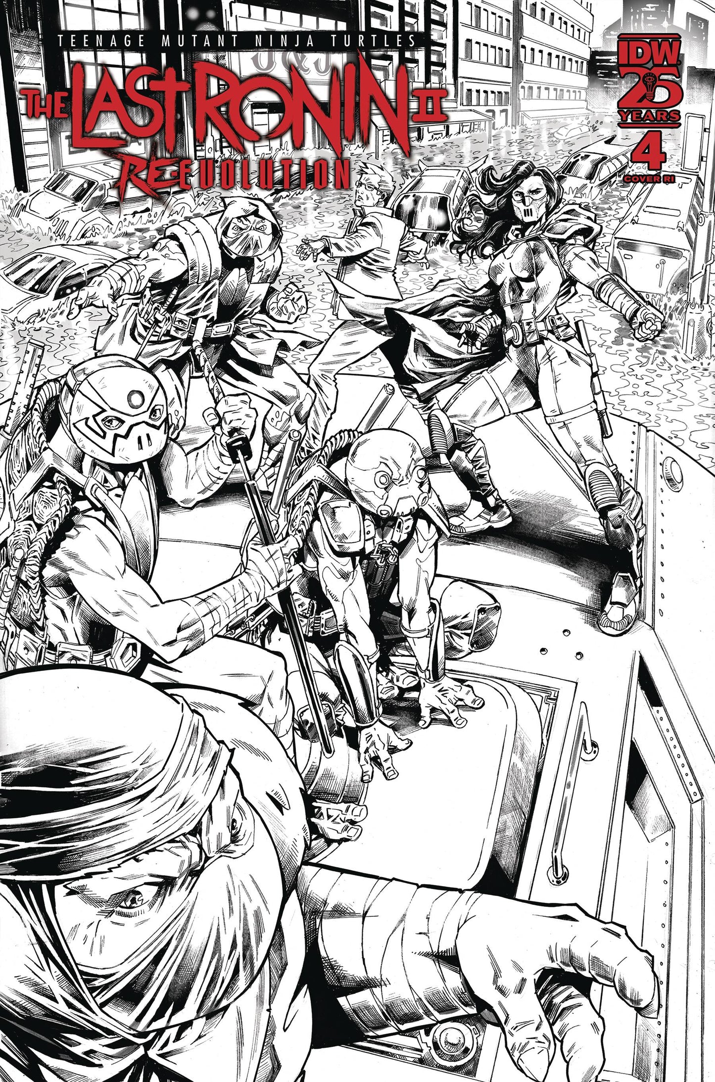 Teenage Mutant Ninja Turtles Tmnt The Last Ronin Ii Re Evolution #4 F 1:75 Esau Escorza Variant (01/29/2025) Idw - Golden Apple Comics