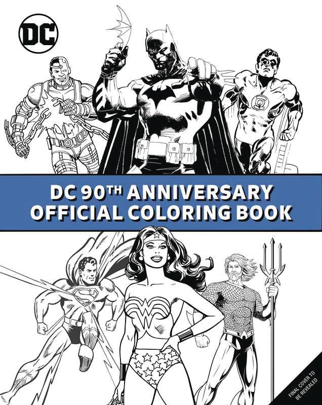 Dc Comics 90Th Anniversary Off Coloring Book Sc (Res) (08/27/2025) Insight Editions