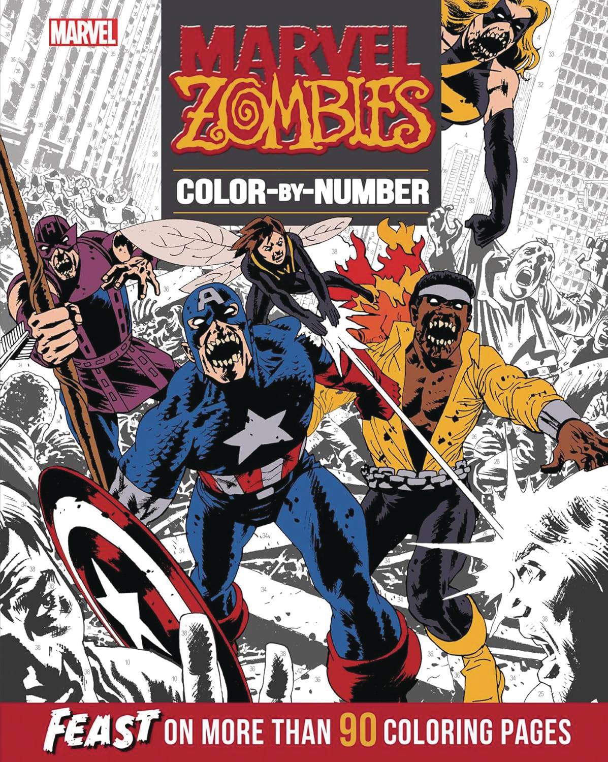 Marvel Zombies Color By Number Sc (07/16/2025) Thunder Bay Press