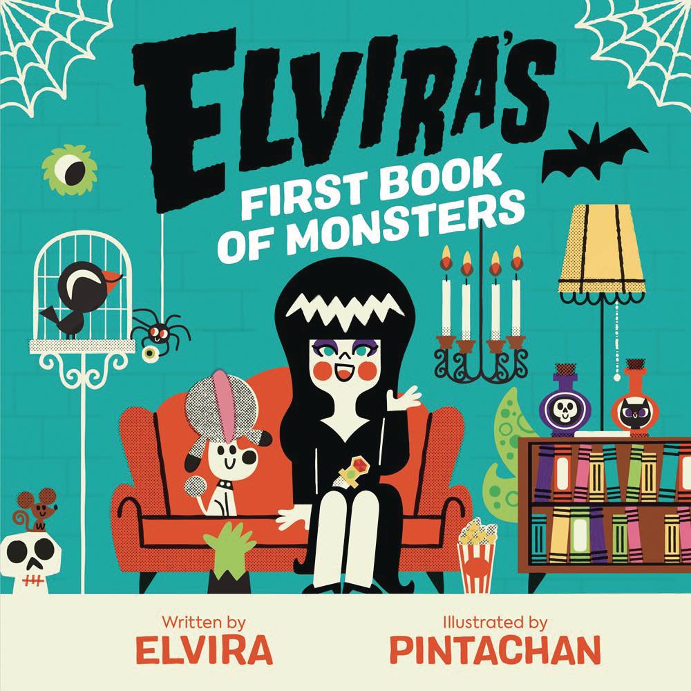 Elviras First Book Of Monsters Board Book (07/30/2025) Running Press