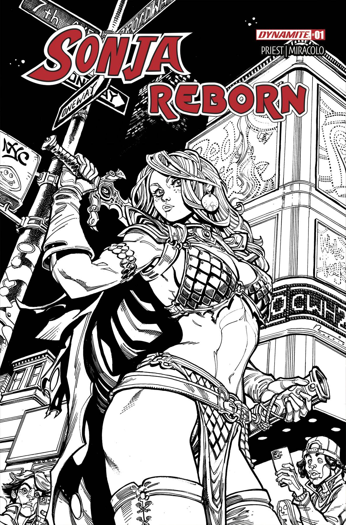 Sonja Reborn #1 O 1:10 Chad Hardin Line Art Variant (08/27/2025) Dynamite