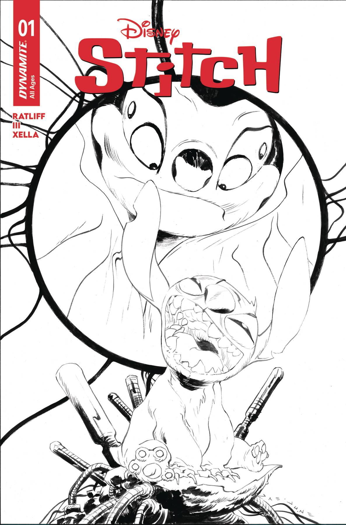 Stitch #1 L 1:10 Jae Lee Line Art Variant (08/27/2025) Dynamite