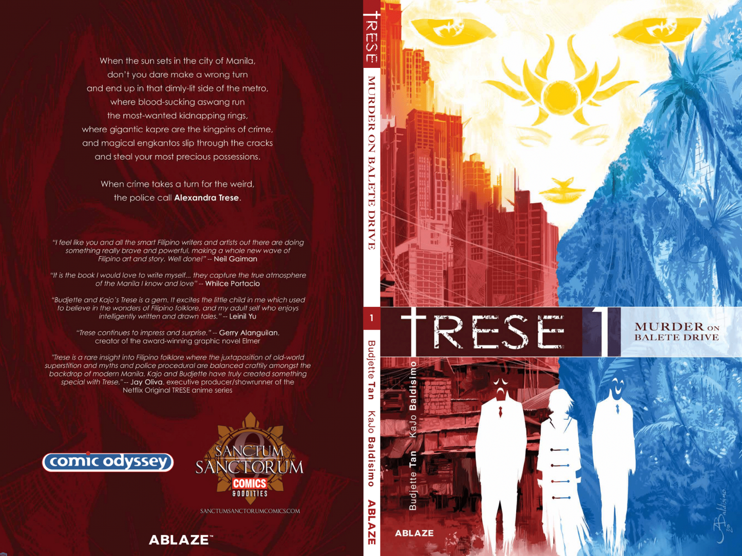 TRESE MURDER ON BALETE DRIVE VOL 01 GRAPHIC NOVEL SSCO & CO KAJO BALDISIMO FLAG VARIANT 2020