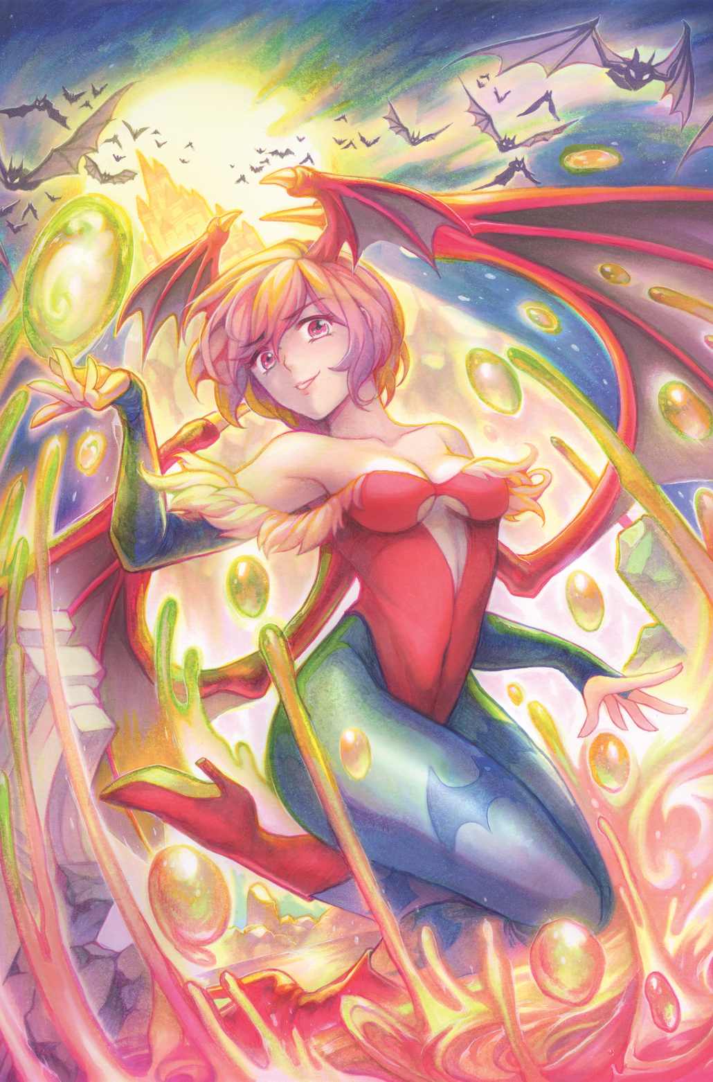 DARKSTALKERS MORRIGAN #1 SSCO RACHTA LIN LILITH VIRGIN VARIANT 2022