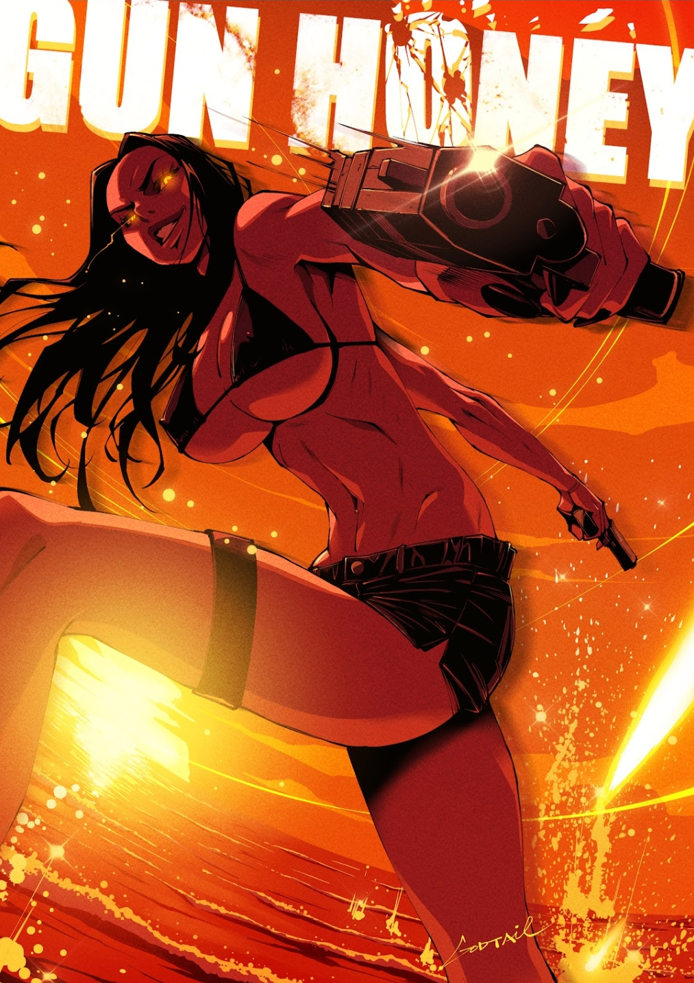 GUN HONEY COLLISION COURSE #1 SSCO GODTAIL EXCLUSIVE VARIANT 2024