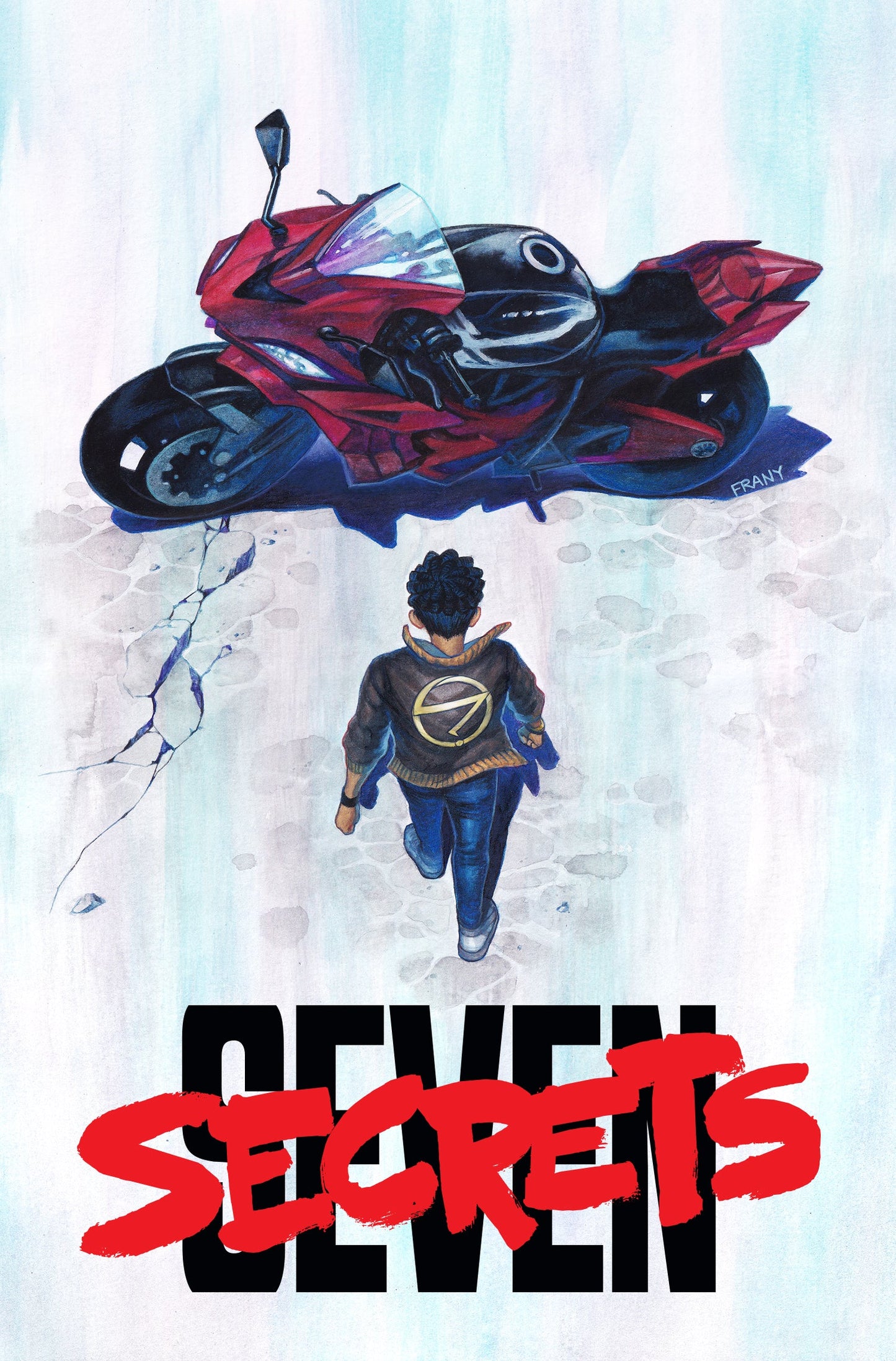SEVEN SECRETS #1 SSCO & SCC EXCLUSIVE JUSTINE FRANY AKIRA HOMAGE RED FOIL TRADE DRESS VARIANT 2020