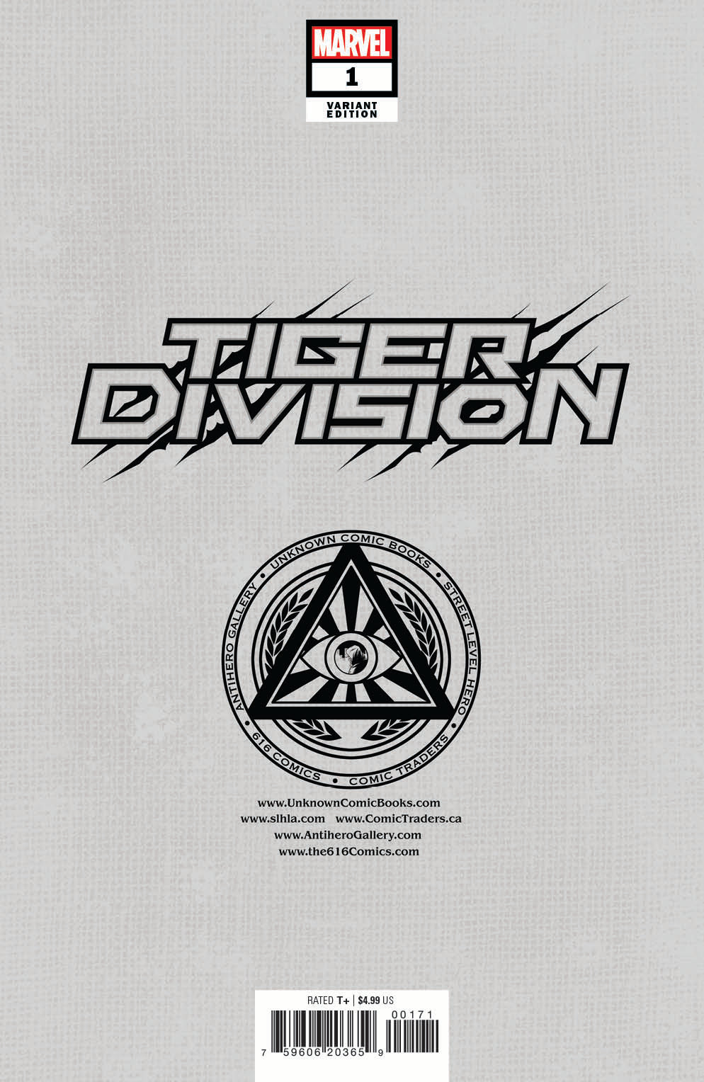 Tiger Division #1 Unknown Comics Lobos Exclusive Virgin Var (11/02/2022) - Golden Apple Comics