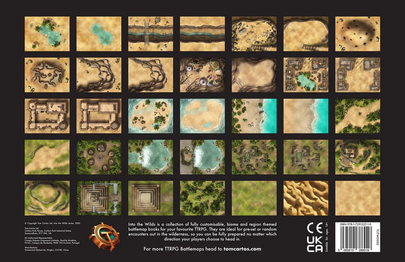 Into the Wilds Battlemap Books: Deserts & Jungles - Golden Apple Comics