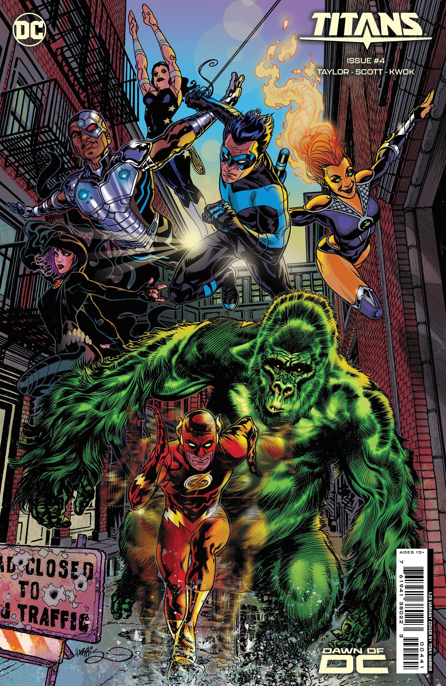 Titans #4 D 1:25 Tony Harris Card Stock Variant (10/17/2023) Dc - Golden Apple Comics