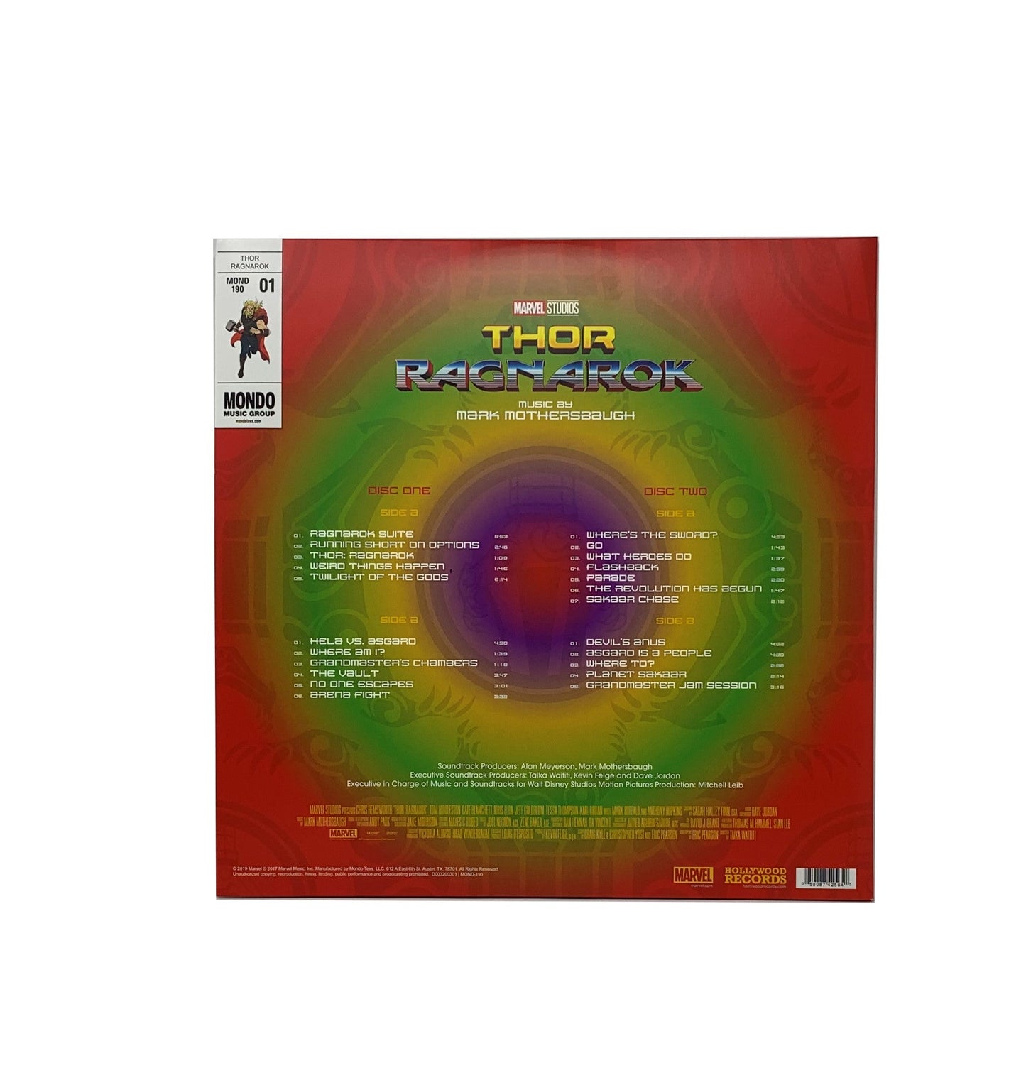 Thor: Ragnorak Original Motion Picture Soundtrack (Limited Edition Neon Swirl Color Vinyl)
