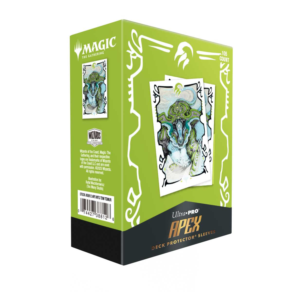 Ultra Pro Magic: The Gathering - Apex Sleeves 105ct - Tarkir: Dragonstorm (Temur)