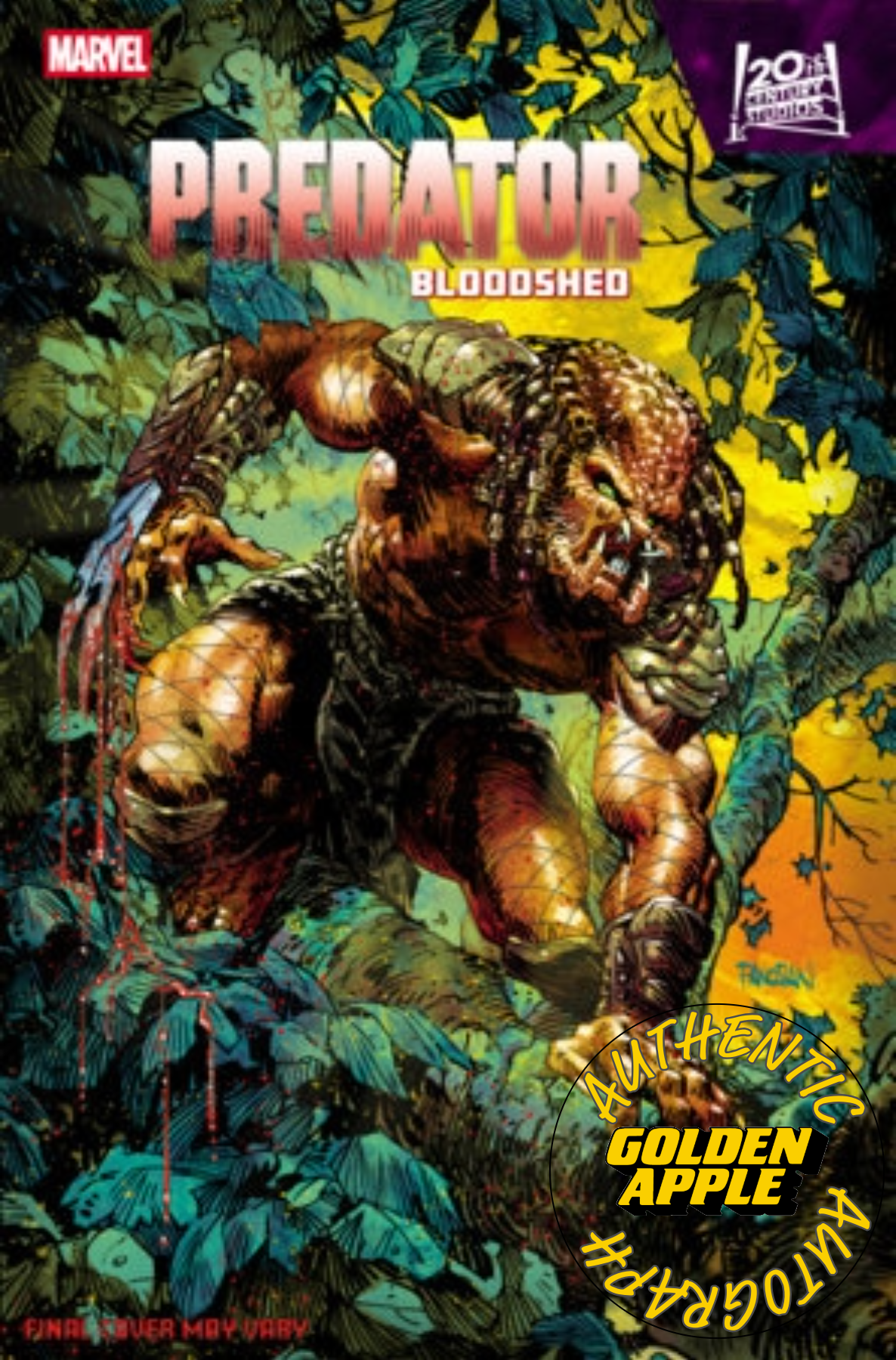 Predator Bloodshed #1 B Dan Panosian Variant SIGNED Jordan Morris (02/25/2026) Marvel