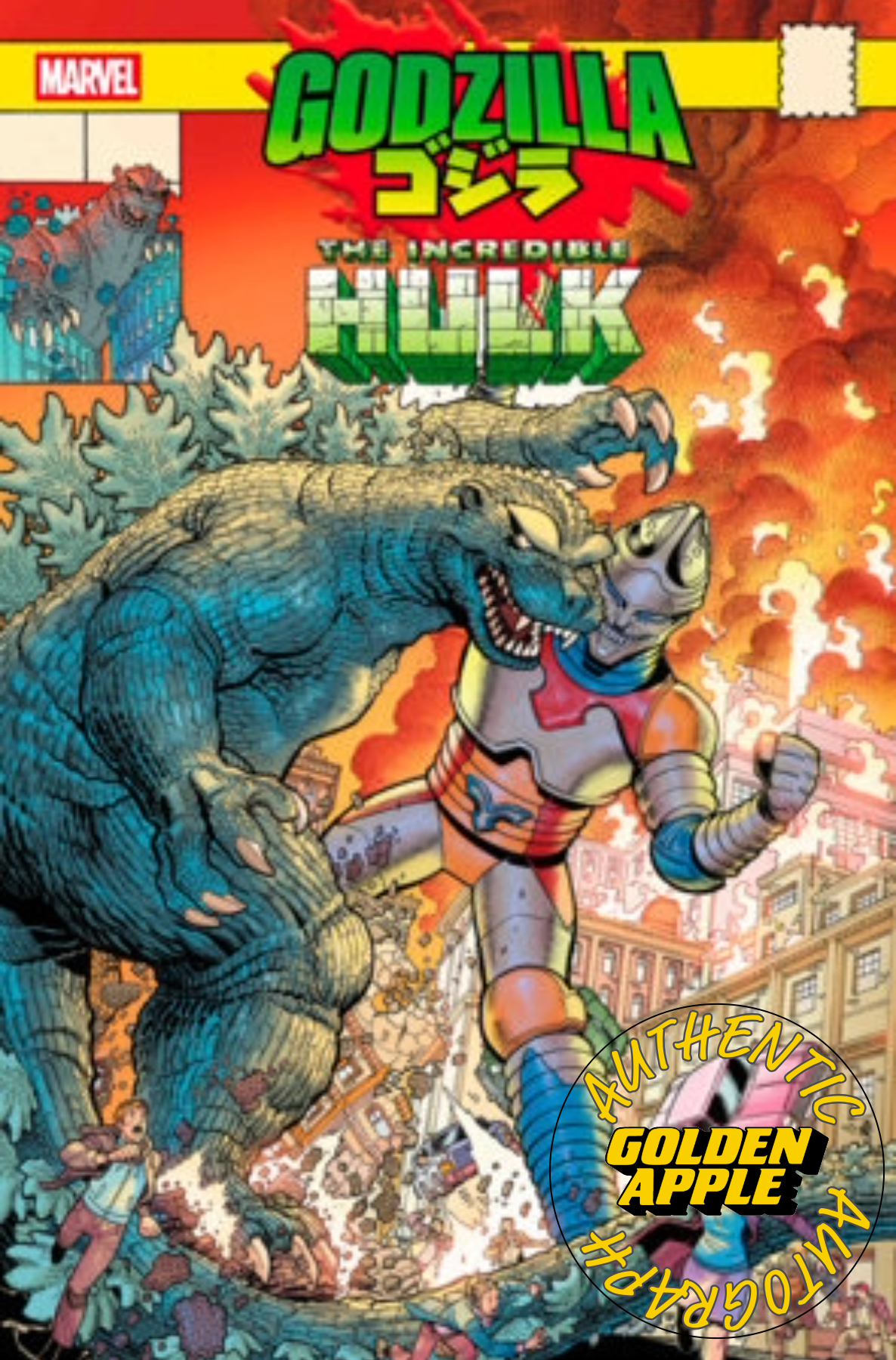 Godzilla Vs Hulk #1 E Nick Bradshaw Monster Homage Variant SIGNED Gerry Duggan (04/16/2025) Marvel