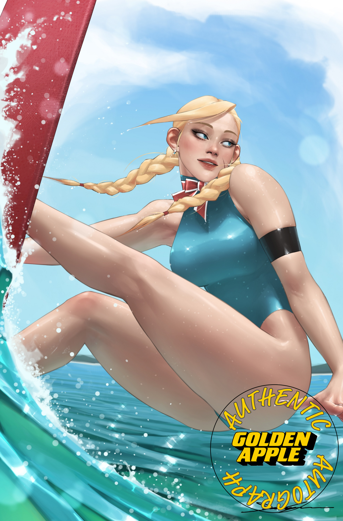 2025 Street Fighter & Friends Swimsuit Special #1 SIGNED Jeehyung Lee Cammy Surfing Bikini Variant (10/01/2025) Udon
