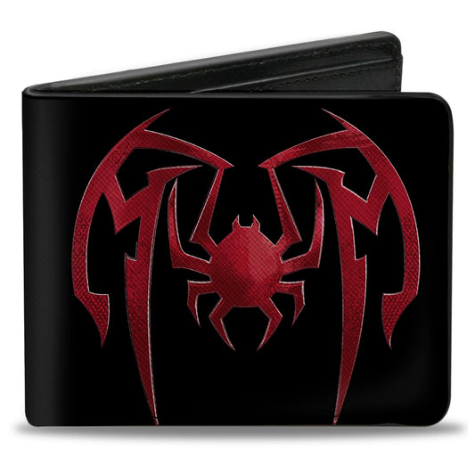 Bi-Fold  Wallet - Spider-Man Miles Morales Spider Close-Up Black/Red