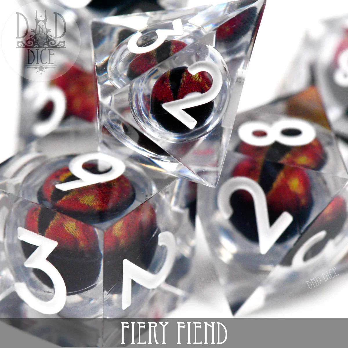 Fiery Fiend (Liquid Core) Dice Set