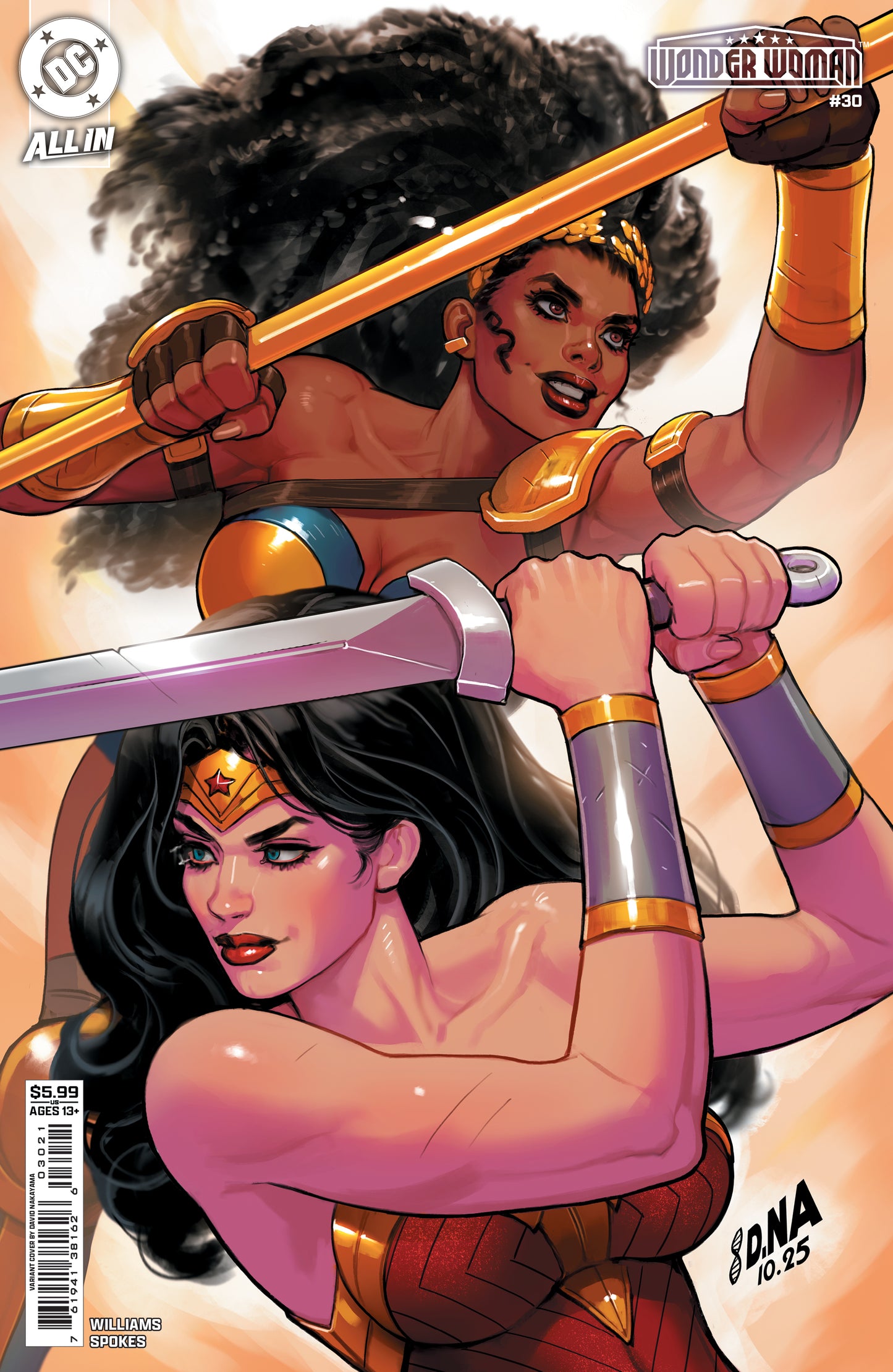 Wonder Woman #30 B David Nakayama Variant (02/18/2026) Dc - Golden Apple Comics