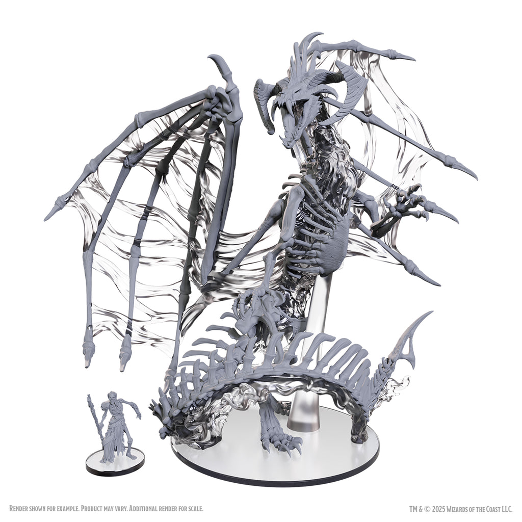 D&D: Nolzur's Marvelous Miniatures - Black Dracolich - Golden Apple Comics
