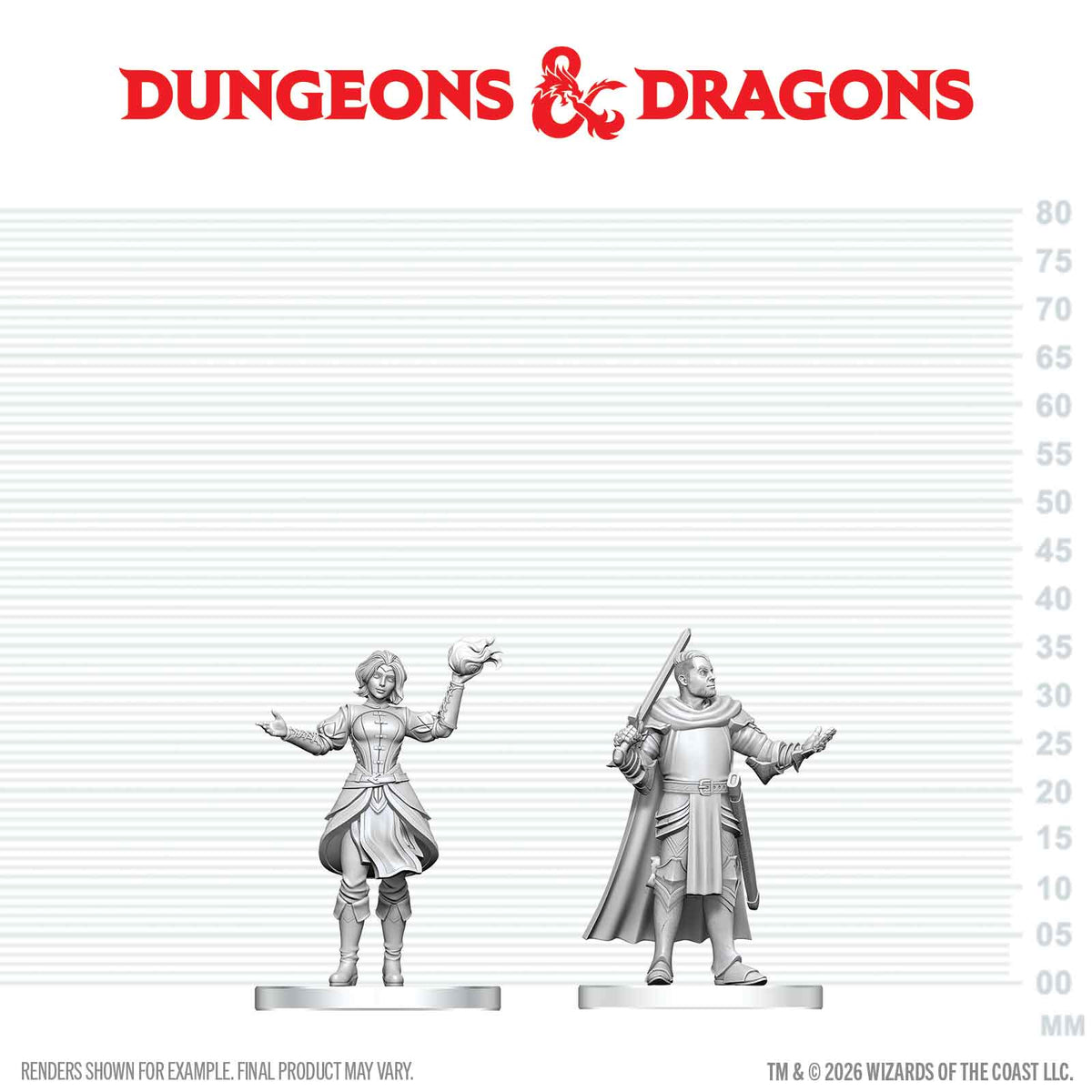 D&D Nolzur's Marvelous Miniatures: Knight & Mage Apprentice