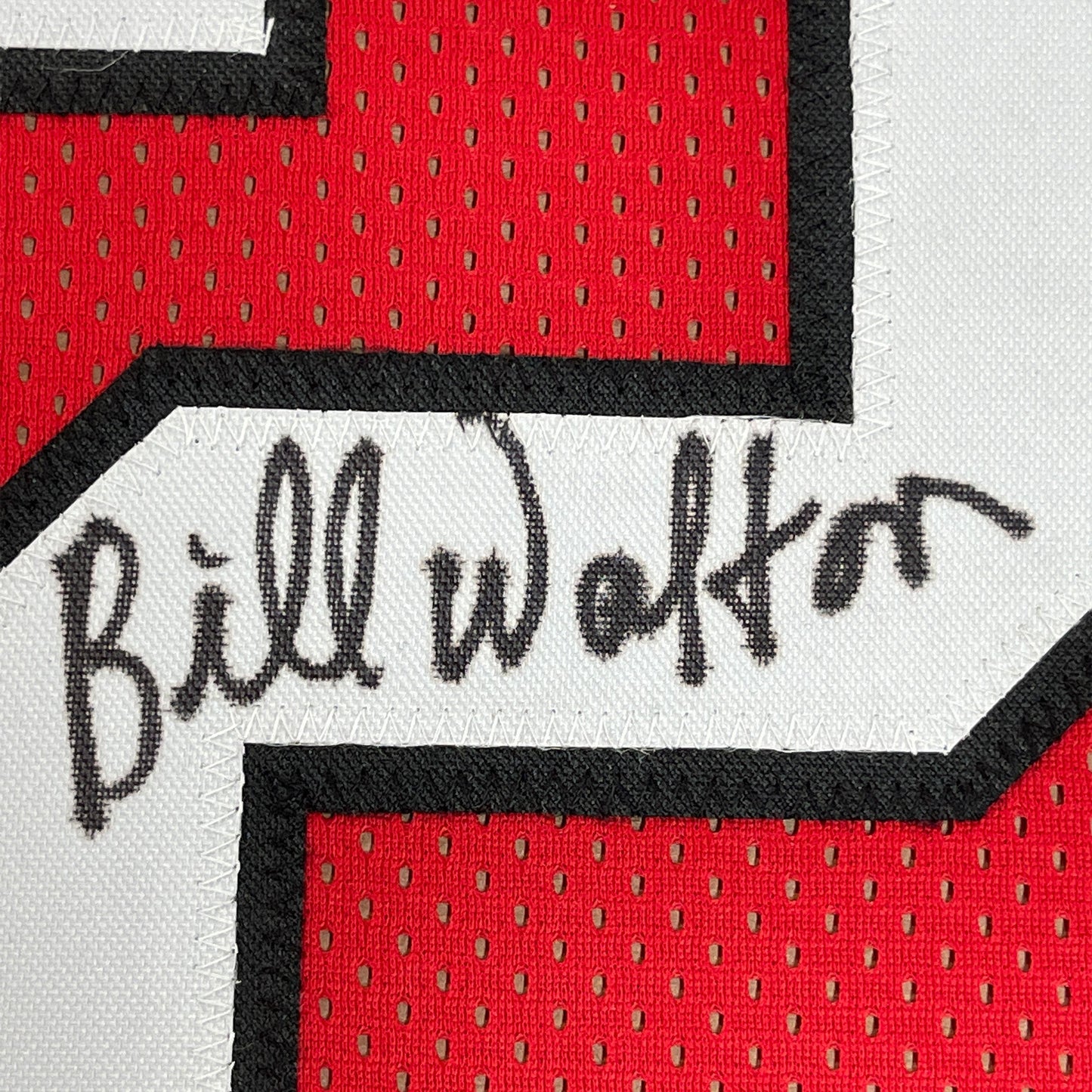 Framed Autographed/Signed Bill Walton 35x39 Portland Red Basketball Jersey JSA COA