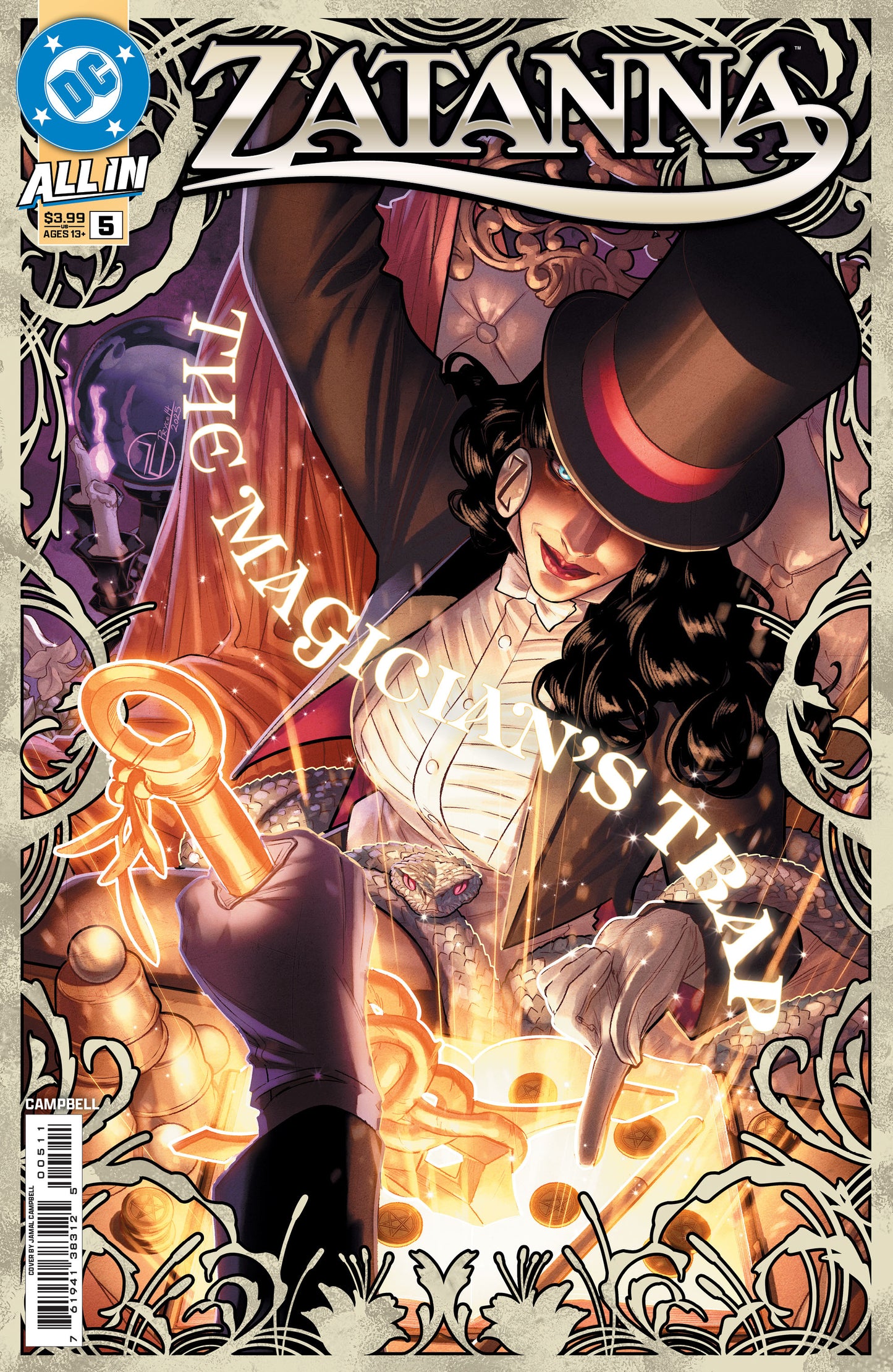 Zatanna #5 (Of 6) A Jamal Campbell (06/18/2025) Dc