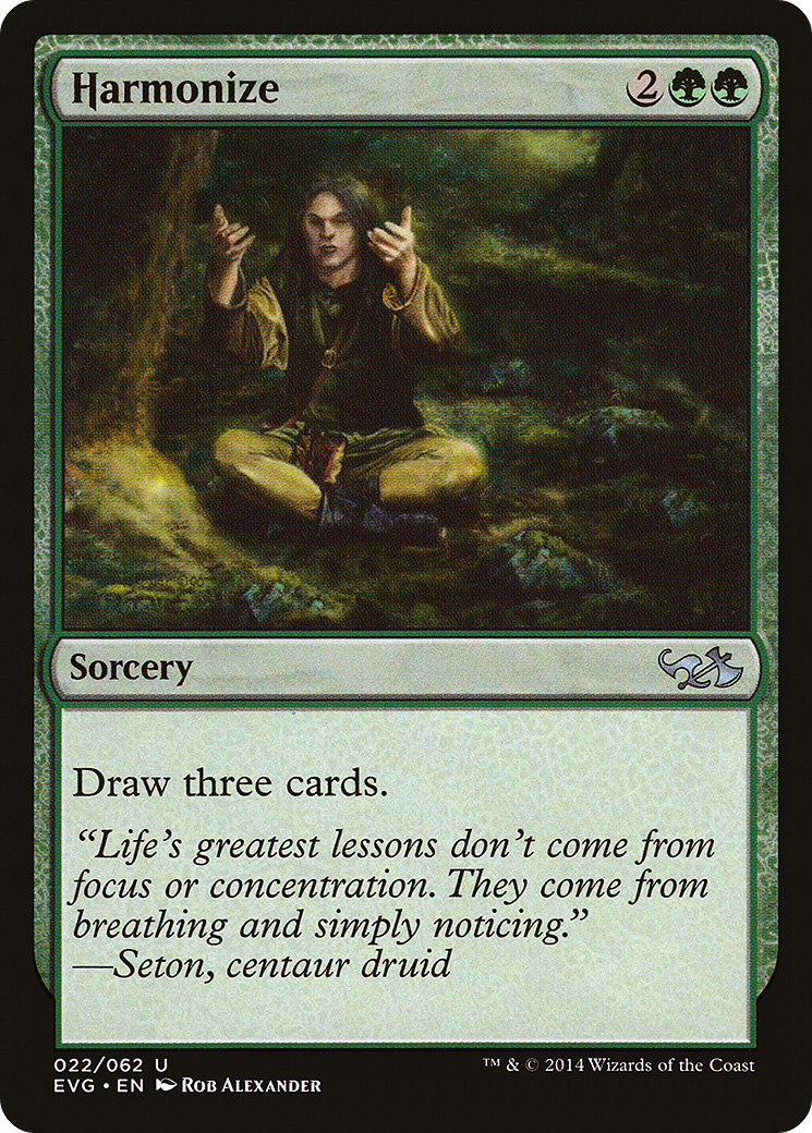 Harmonize (DD3-022) - Duel Decks Anthology: Elves vs. Goblins