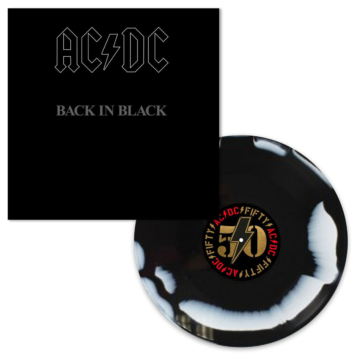 Back In Black: 50th Anniversary (Limited Edition, Black & White Marble Colored Vinyl) (Vinyl)
