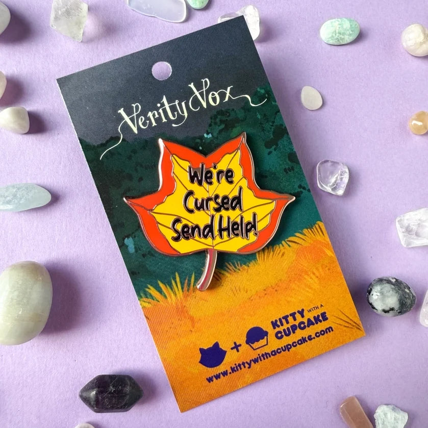 Verity Vox Enamel Pin - Leaf - We're Cursed