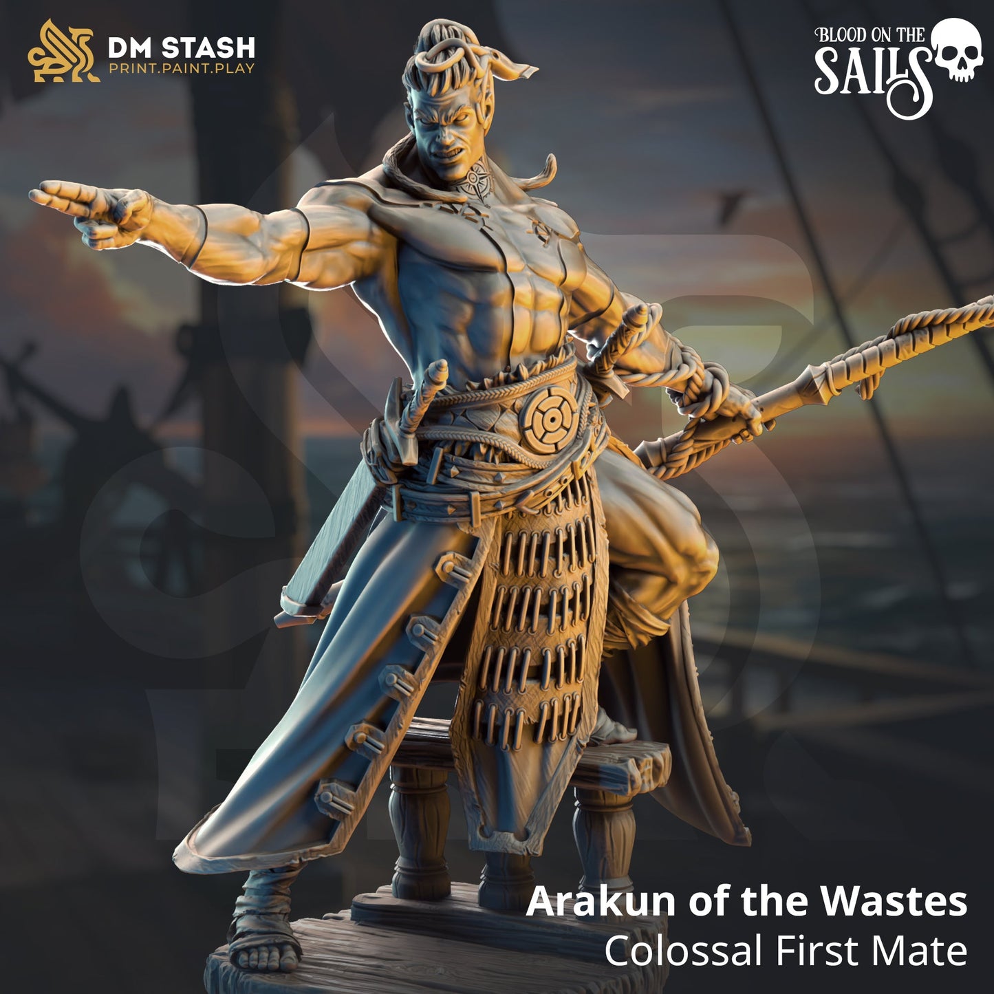 Arakun of the Wastes, Colossal First Mate (Male Goliath Pirate) - Golden Apple Comics