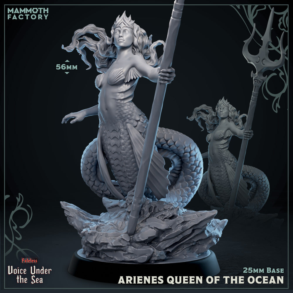 Arienes, Queen of the Ocean (Female Mermaid Noble) - Golden Apple Comics