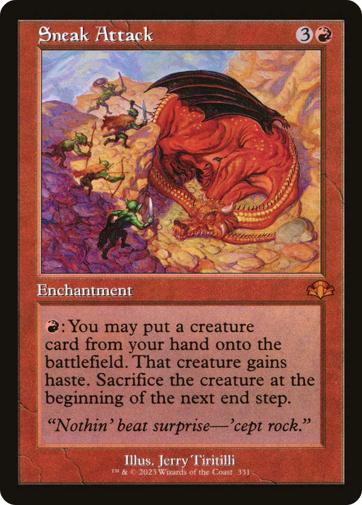 Sneak Attack (DMR-331) - Dominaria Remastered Foil