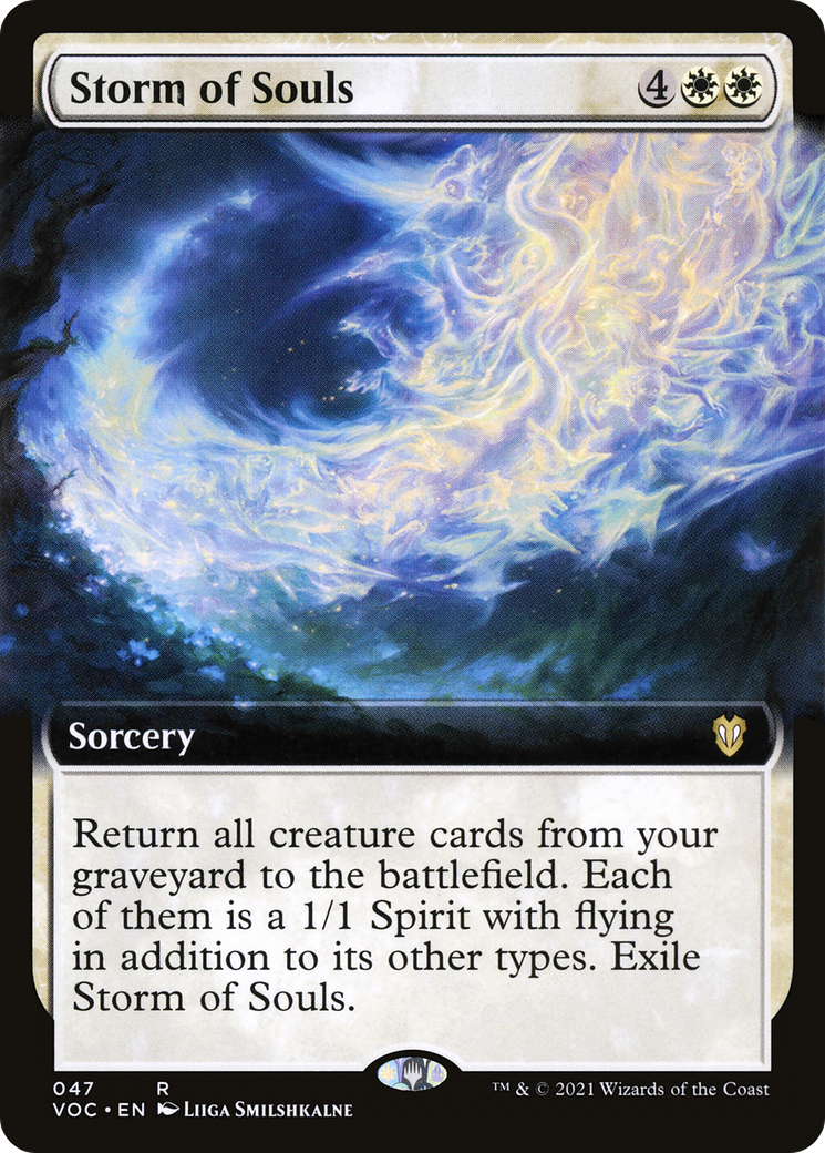 Storm of Souls (VOC-047) - Crimson Vow Commander: (Extended Art)