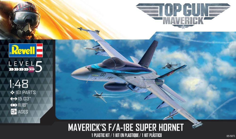 Revell 5871 1/48 Top Gun Maverick: F/A18E Super Hornet Aircraft