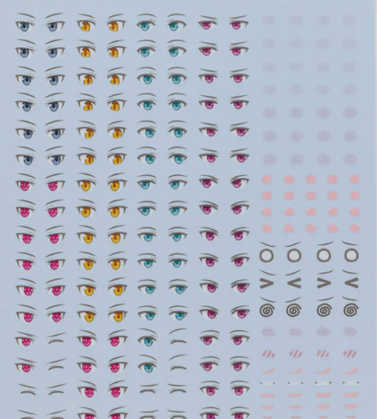 Bandai 2661382 30MS #02 Water Decal Sheet Multiuse 2 (30 Minutes Sisters)