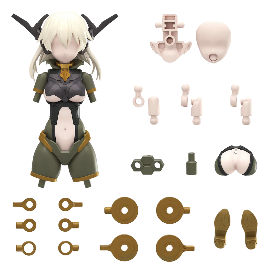 Bandai 2700396 30MS Option Body Parts #13 Option Parts Tactical Costume (Color B) Accessory Kit (30 Minutes Sisters)