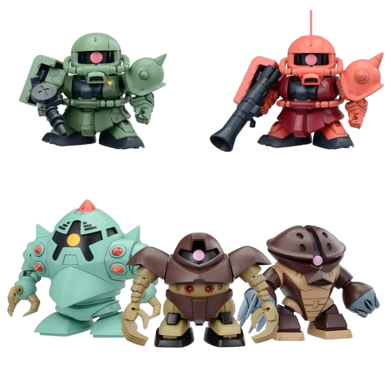 Bandai 2761648 BB Senshi Principality of Zeon Gundam Mobile Suit Set