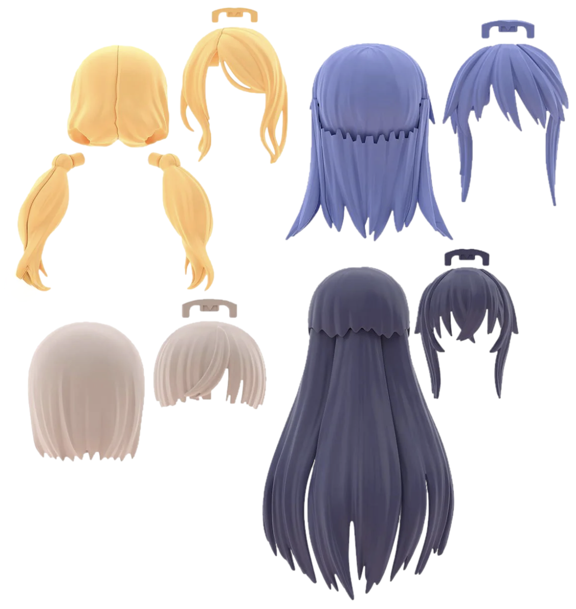 Bandai 9038030 30MS Option Parts Set #8 Hair Style Accessory Kit (30 Minutes Sisters)