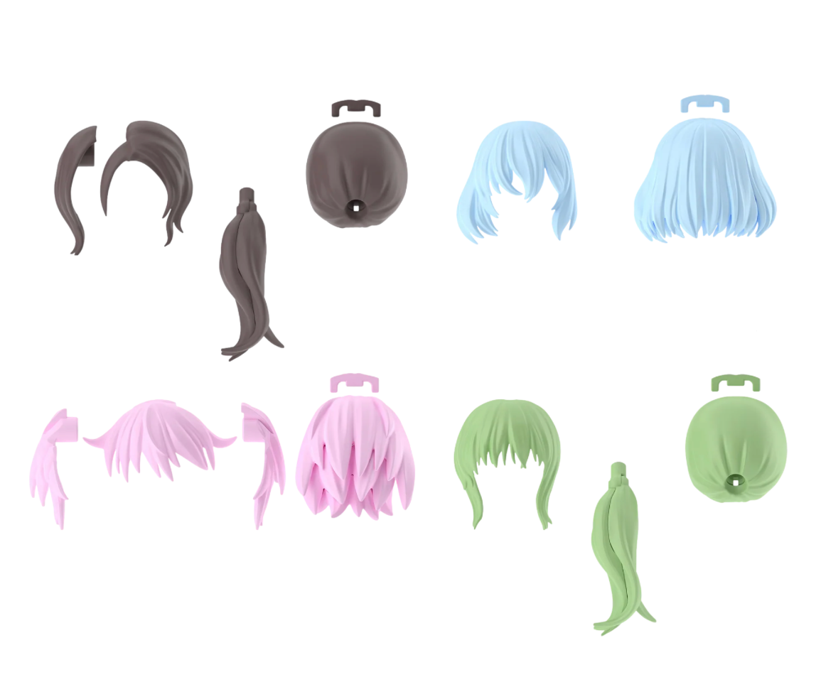 Bandai 9043752 30MS Option Parts Set #9 Hair Style Accessory Kit (30 Minutes Sisters)