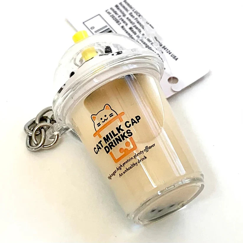 Cat Boba Tea Charm