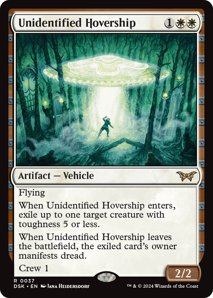 Unidentified Hovership (DSK-037) - Duskmourn: House of Horror Foil