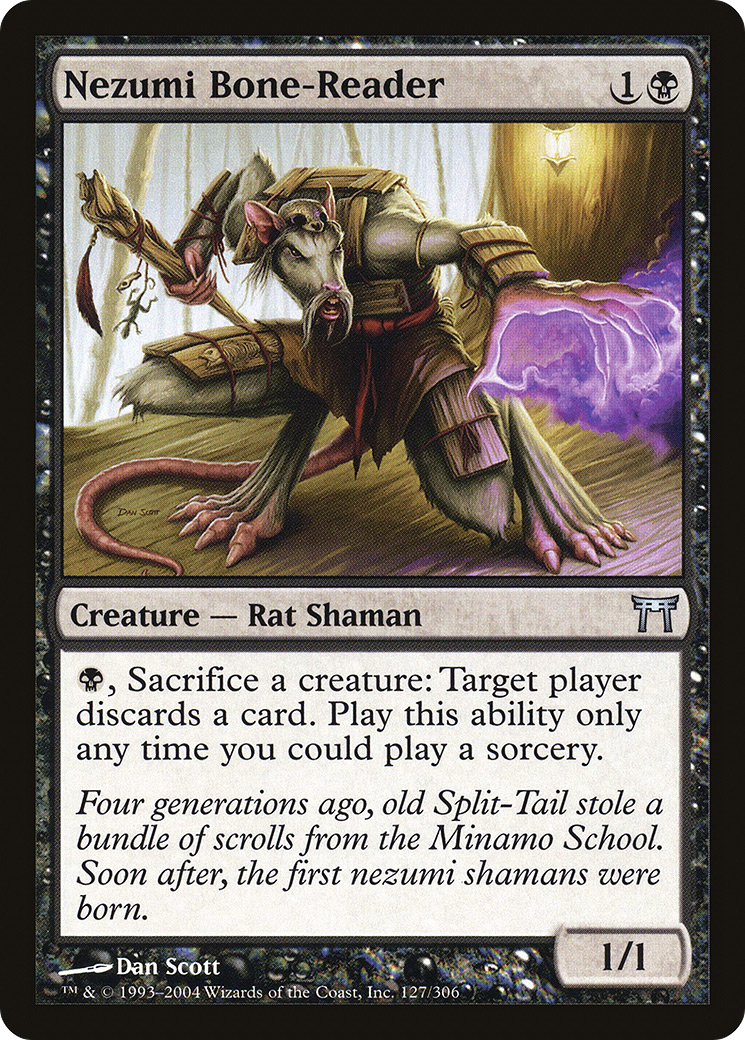 Nezumi Bone-Reader (CHK-127) - Champions of Kamigawa Foil